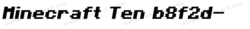 Minecraft Ten b8f2d字体转换
